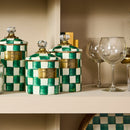 MacKenzie-Childs Emerald Check Canister - Medium