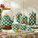 MacKenzie-Childs Emerald Check Canister - Medium