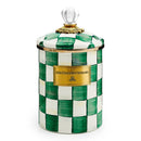 MacKenzie-Childs Emerald Check Canister - Medium