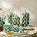 MacKenzie-Childs Emerald Check Canister - Large