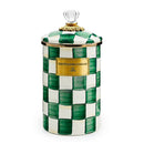 MacKenzie-Childs Emerald Check Canister - Large