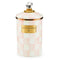 MacKenzie-Childs Rosy Check Enamel Canister - Large
