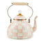 MacKenzie-Childs Rosy Check Enamel Tea Kettle - 3 Quart