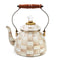 MacKenzie-Childs Mocha Check Tea Kettle 2 Quart