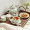 MacKenzie-Childs Sterling Check Enamel Teapot - 4 Cup