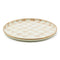 MacKenzie-Childs Mocha Check Round Tray