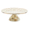 MacKenzie-Childs Mocha Check Large Pedestal Platter