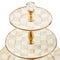 MacKenzie-Childs Mocha Check Three Tier Sweet Stand