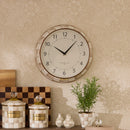 MacKenzie-Childs Mocha Check School Wall Clock