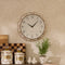 MacKenzie-Childs Mocha Check School Wall Clock