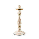 MacKenzie-Childs Mocha Check Large Candlestick