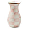 MacKenzie-Childs Rosy Check Tall Vase