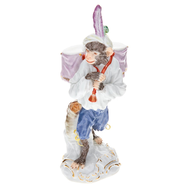 Meissen Monkey Orchestra Kettle Timbal Carrier