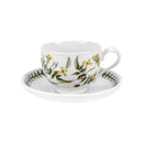 Portmeirion Botanic Garden Teacup and Saucer (Traditional) with Standard Motifs