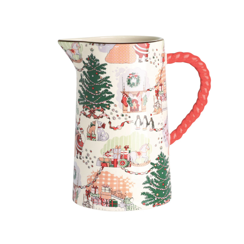 Cath Kidston Christmas Ditsy Pitcher Jug / Vase 1l