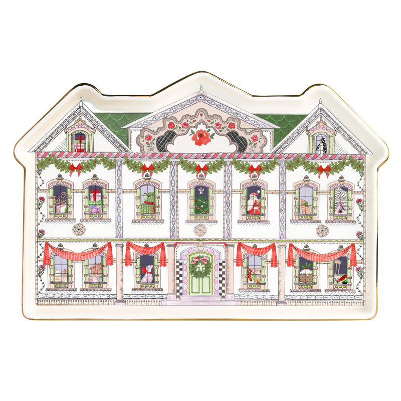 Cath Kidston Christmas Dolls House Rectangular Platter