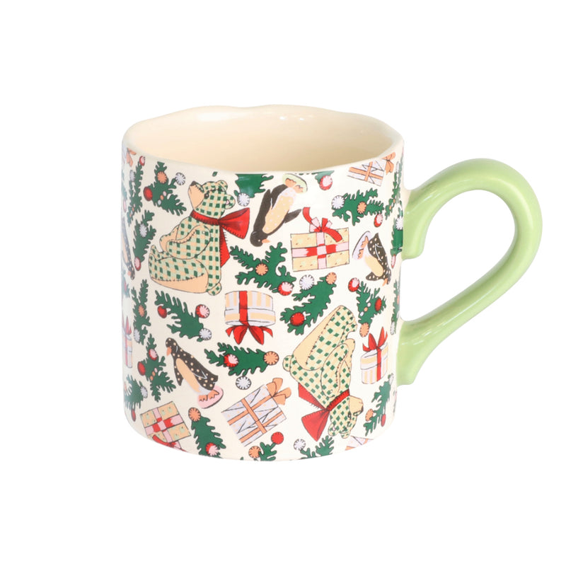 Cath Kidston Christmas Ditsy Shortie Mug