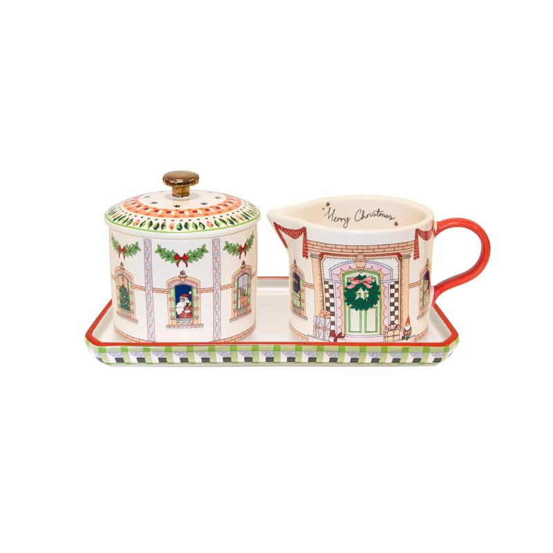 Cath Kidston Christmas Dolls House Sugar & Milk Jug Set