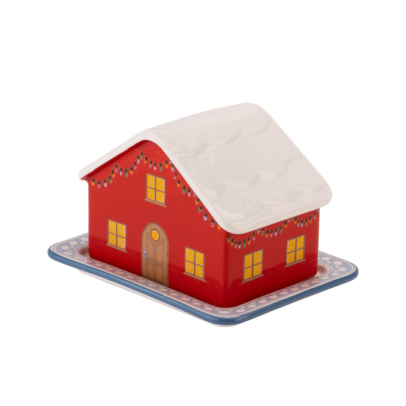 Cath Kidston Christmas House Butter Dish