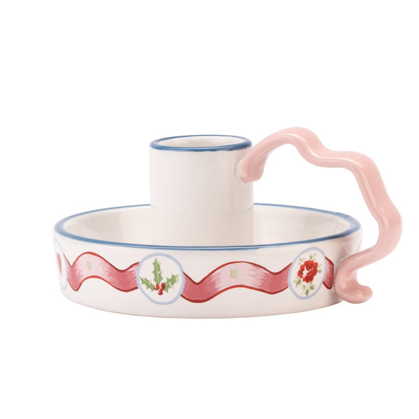 Cath Kidston Holly Spot Candlestick Holder