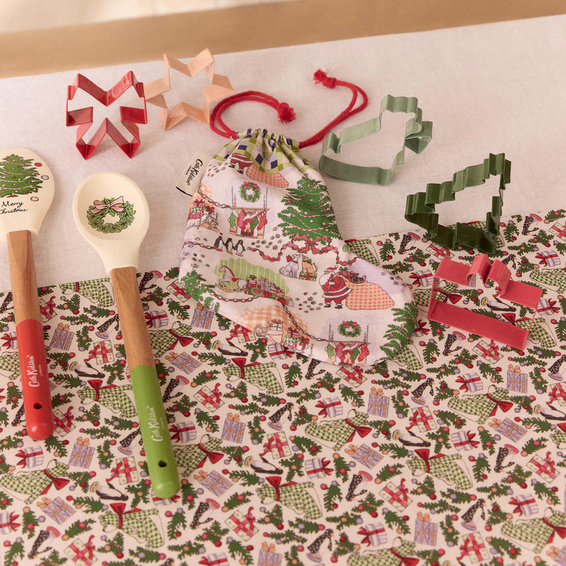 Cath Kidston Christmas Ditsy Cookie Cutters In Bag