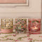 Cath Kidston Christmas Ditsy Glass Tealight Holders, Set of 3