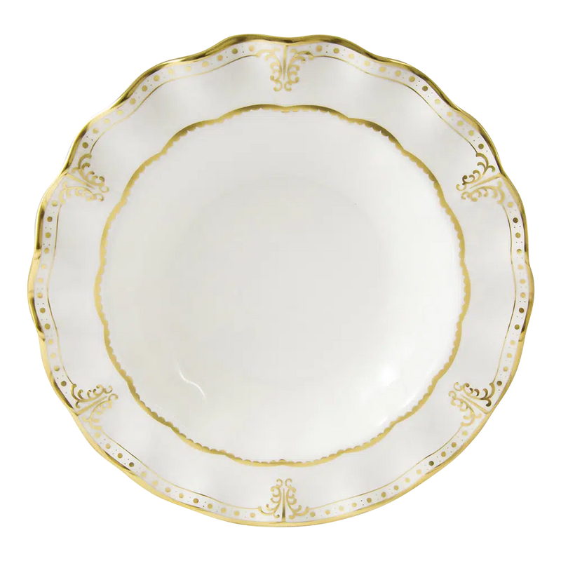 Royal Crown Derby - Elizabeth Gold Rim Soup (22cm)