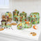 MacKenzie-Childs Flower Market Cookie Jar with Enamel Lid Green