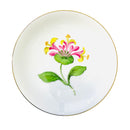 Meissen Small Dish with Pink and Yellow Flower