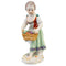 Meissen Gardener Figurine Child Girl with Basket of Vegetables