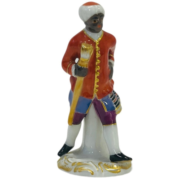 Meissen Chess Set, Turks Versus Moors Bishop, Coloured with Gold