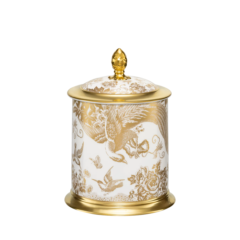 Royal Crown Derby Aves Gold Storage Jar 35oz