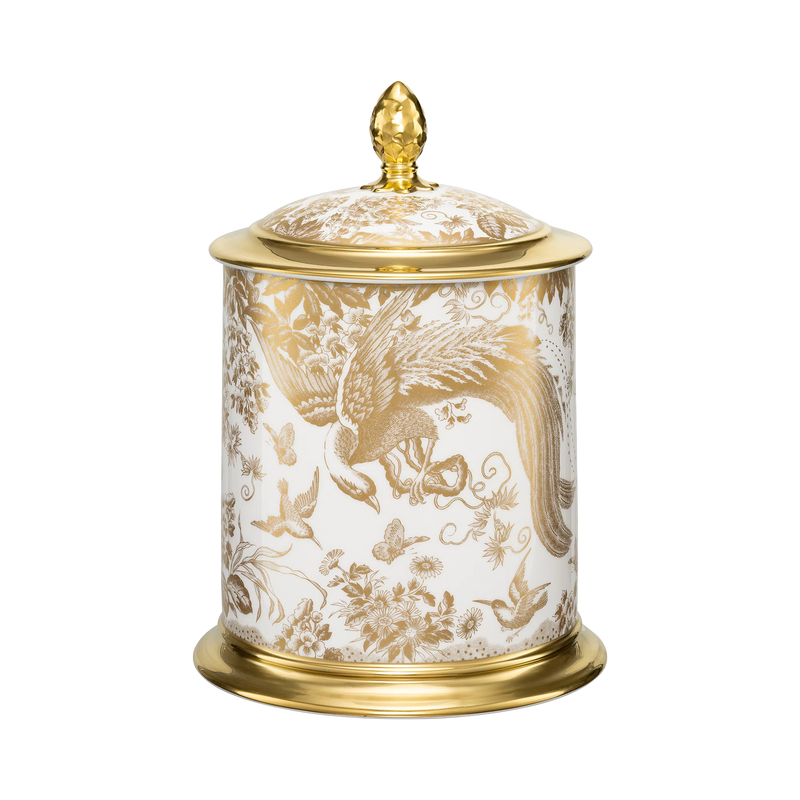 Royal Crown Derby Aves Gold Storage Jar 75oz