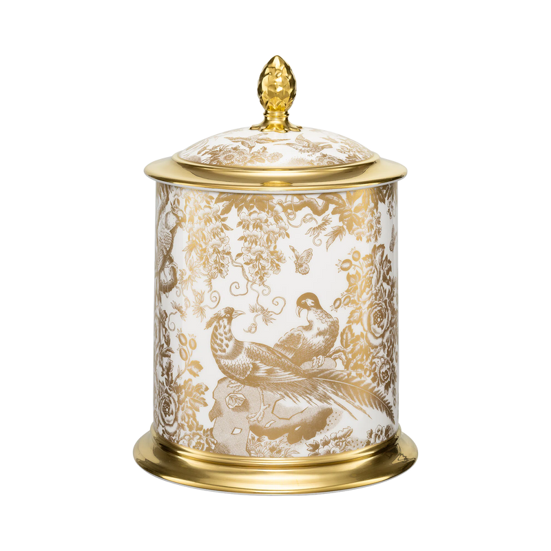 Royal Crown Derby Aves Gold Storage Jar 75oz