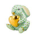 Herend Bunny with Heart Fishnet Figurine