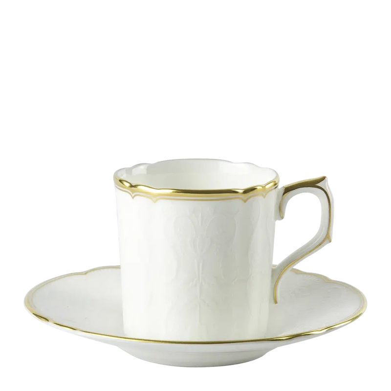 Royal Crown Derby Darley Abbey Pure Gold Coffee Saucer