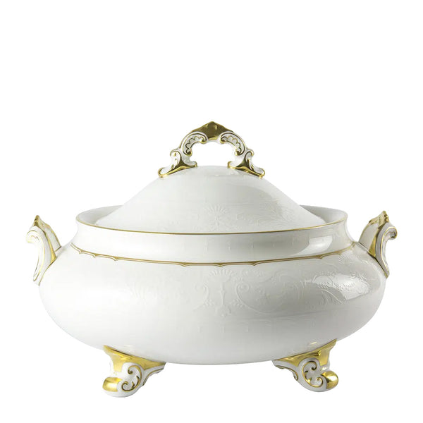 Royal Crown Derby - Darley Abbey Pure Gold Covered Vegetable Dish