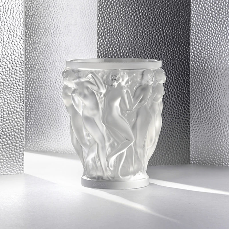 Lalique 2024 Millesime Bacchantes Vase in Clear