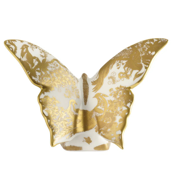 Royal Crown Derby Aves Gold Butterfly Paperweight