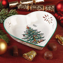 Spode Christmas Tree Pierced Heart Dish