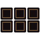 Pimpernel Classic Black Coasters Set of 6