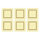 Pimpernel Classic Cream Coasters Set of 6
