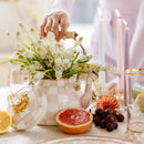 MacKenzie-Childs Rosy Check Enamel Tea Kettle - 3 Quart