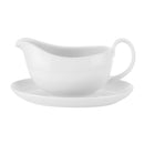 Royal Worcester Classic White Sauce Boat & Stand