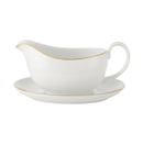 Royal Worcester Classic Gold Sauce Boat and Stand 0.4ltr/14oz