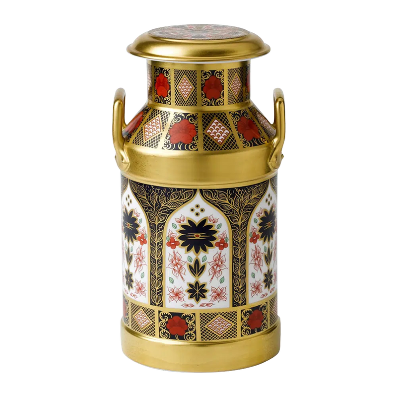 Royal Crown Derby Old Imari Solid Gold Band Churn