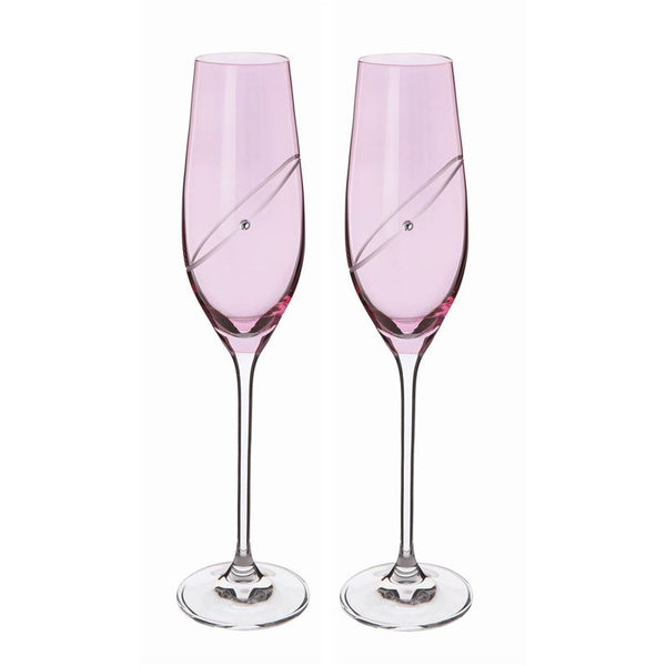 Dartington Ruby Flute, Set of 2