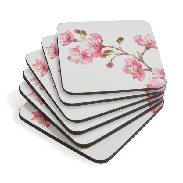 Pimpernel Pink Blossom Coasters Set of 6