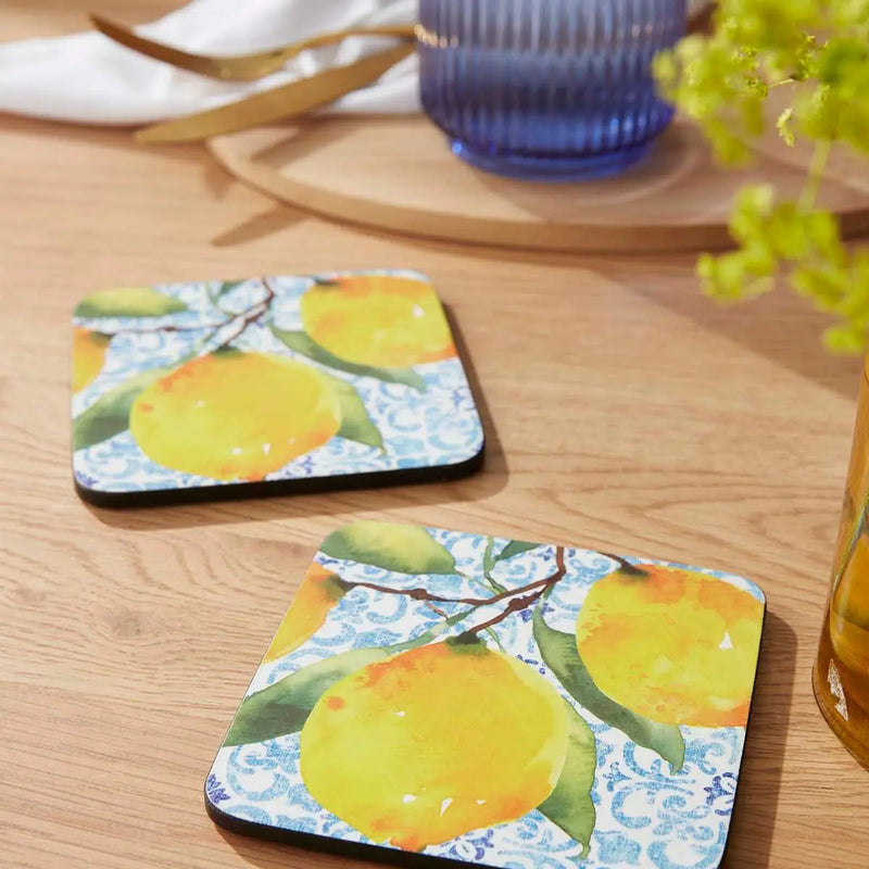 Pimpernel Amalfi Lemons Coasters Set of 6