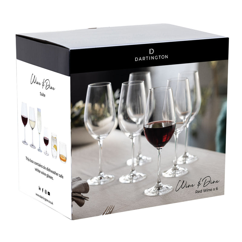 Dartington Wine & Dine Red Wine, Set of 6